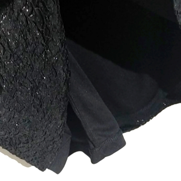 BCBG NWT BLACK SPARKLE MINI DRESS SIZE SMALL - Picture 9 of 13